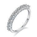 Jewelry wholesale Prong Set Moissanite Ring 925 Silver D Color Band Wholesale Jewelry