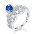 Jewelry wholesale Crown Moissanite Ring 1ct 925 Silver Royal Style Wholesale Jewelry
