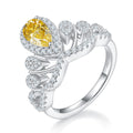 Jewelry wholesale Crown Moissanite Ring 1ct 925 Silver Royal Style Wholesale Jewelry