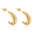 Jewelry wholesale Wholesale Fried Dough Twists Thread C-Shaped Lady Earrings