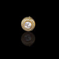 Jewelry wholesale Wholesale Round Pave Cubic Zirconia Hip Hop Stud Earrings