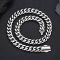Wholesale 12mm Stainless Steel Cuban Link Hip Hop Chain Necklace and Bracelet | Chain Length 7in-30in