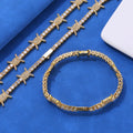 Wholesale Thorn Tennis Chain Cubic Zirconia Jewelry Set Hip Hop Bracelet and Necklace, Chain 7in-24in