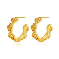 Jewelry wholesale Wholesale Stainless Steel C-Shaped Creative Niche Hoop Earrings
