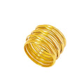 Jewelry wholesale Wholesale Multi Layer Trendy 304 Stainless Steel Band Ring – 18K Gold Plated, Waterproof