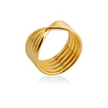 Jewelry wholesale Wholesale Stainless Steel Fine Jewelry Engraving Twist Line Knot Rings