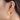 Jewelry wholesale Wholesale Stainless steel Cast C-shaped semicircle earrings