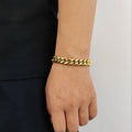 Jewelry wholesale Wholesale Trendy 304 Stainless Steel Cuban Bracelet, Chain 7in,7.5in,8in,8.5in,9in,Waterproof