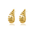 Jewelry wholesale Wholesale Spiral Honeycomb Shape Hollow Jewelry Stud Earrings