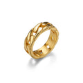 Jewelry wholesale Wholesale Cuban Link Minimalist 304 Stainless Steel Band Ring, Waterproof