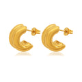 Jewelry wholesale Wholesale Stainless Steel Hollow Thick Double C Shaped Stud Earrings