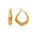 Jewelry wholesale Wholesale Twisted Geometric Hollow Design Commuter Hoop Earrings