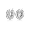 Jewelry wholesale Wholesale Circle Water Pipe Creative Design Geometric Shape Earrings