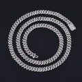 Wholesale 6mm Single Row Iced Out Cuban Link Cubic Zirconia Hip Hop Necklace | Chain Length 16in-24in