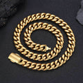 Wholesale 12mm Stainless Steel Cuban Link Hip Hop Chain Necklace and Bracelet | Chain Length 7in-30in