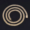 Wholesale 6mm Single Row Iced Out Cuban Link Cubic Zirconia Hip Hop Necklace | Chain Length 16in-24in