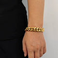 Jewelry wholesale Wholesale Trendy 304 Stainless Steel Cuban Bracelet, Chain 7in,7.5in,8in,8.5in,9in,Waterproof