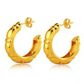 Jewelry wholesale Wholesale Stainless steel Cast C-shaped semicircle earrings