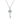 0.50 CT · D/VVS1 Moissanite Love-Lock Key Necklace — Key Pendant, 18 K White-Gold Vermeil (2.5 µm) on S925 Silver, 45 cm Chain Included