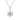 0.50 CT · D/VVS1 Moissanite “Snow Queen” Key Pendant — Floating Key Design, 18 K White-Gold Vermeil (2.5 µm) on S925 Silver, 45 cm Chain Included