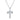 0.097 CT · D/VVS1 Pavé Moissanite Aries Necklace — Zodiac Symbol Pendant, 18 K White-Gold Vermeil (2.5 µm) on S925 Silver, 45 cm Chain Included
