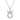 0.125 CT · D/VVS1 Pavé Moissanite Taurus Necklace — Zodiac Symbol Pendant, 18 K White-Gold Vermeil (2.5 µm) on S925 Silver, 45 cm Chain Included