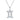 0.236 CT · D/VVS1 Pavé Moissanite Gemini Necklace — Zodiac Symbol Pendant, 18 K White-Gold Vermeil (2.5 µm) on S925 Silver,45 cm Chain Included