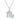 0.15 CT · D/VVS1 Pavé Moissanite Scorpio Necklace — Zodiac Symbol Pendant, 18 K White-Gold Vermeil (2.5 µm) on S925 Silver, 45 cm Chain Included
