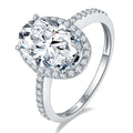 Jewelry wholesale Wholesale Moissanite D/VVS1 Oval Cut Four-Prong Vintage Pavé Engagement Ring – 18K White Gold Vermeil on 925 Silver, GRA Certified