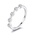 Jewelry wholesale Wholesale Moissanite D/VVS1 Round Cut 5-Stone Anniversary Band – 18K White Gold Vermeil on 925 Silver，GRA Certified