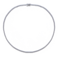 Jewelry wholesale Wholesale Moissanite 12 – 52 CT · 3 – 5 mm D/VVS1 Round Cut Tennis Necklace – 18 K White-Gold Vermeil 925 Silver, 40 – 56 cm, GRA Certified