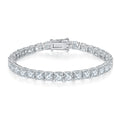 Jewelry wholesale 5–18.5 CTW · 3–5 mm D/VVS1 Classic 4-Prong Moissanite Tennis Bracelet – 18K White Gold Vermeil on 925 Silver（副本）