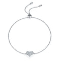 Jewelry wholesale Moissanite Heart Bracelet 925 Silver Adjustable Dainty Wholesale Jewelry