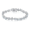 Jewelry wholesale Wholesale Moissanite 0.5 ct D/VVS1 Tennis Bracelet – 18K White Gold Vermeil 925 Silver, GRA Certified