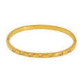 Wholesale Cubic Zirconia Classic 304 Stainless Steel Bangle – 18K Gold Plated, Chain 2.36in, Waterproof