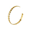Jewelry wholesale Wholesale Round Ball Classic 304 Stainless Steel Open Bangle – 18K Gold Plated, Chain 2.36in, Waterproof