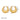 Jewelry wholesale Wholesale Trendy 304 Stainless Steel Hoop Earrings - 18K Gold Plated, Waterproof