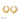 Jewelry wholesale Wholesale Trendy 304 Stainless Steel Hoop Earrings - 18K Gold Plated, Waterproof