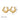 Jewelry wholesale Wholesale Trendy 304 Stainless Steel Hoop Earrings - 18K Gold Plated, Waterproof