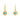 Jewelry wholesale Wholesale Blue Turquoise Trendy 304 Stainless Steel Dangle Earrings - 18K Gold Plated, Waterproof