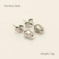 Jewelry wholesale Wholesale Rose Elegant 304 Stainless Steel Stud Earrings - 18K Gold Plated, Waterproof