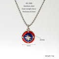 Jewelry wholesale Wholesale Compass Star Pendant Trendy 304 Stainless Steel Box Chain Necklace, Chain 21.65in, Waterproof