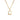Wholesale Round Cubic Zirconia Classic 304 Stainless Steel Pendant Necklace – 18K Gold Plated, Chain 17.72in, Waterproof