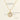 Wholesale Round Cubic Zirconia Halo Classic 304 Stainless Steel Pendant Necklace – 18K Gold Plated, Chain 17.72in, Waterproof