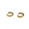 Jewelry wholesale Wholesale Zircon Rectangle Huggie Hoop Earrings Stainless Steel 18K Gold Plated