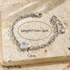 Wholesale Heart Cubic Zirconia Trendy 304 Stainless Steel Bracelet-18K Gold Planted, Waterproof