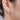 Jewelry wholesale 0.57 ct D/VVS1 Moissanite Five-Row Pavé Half-Hoop Earrings — Tapered Design, 18 K White, Yellow, or Rose-Gold Vermeil (2.5 µm) on 925 Silver