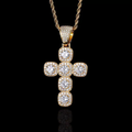 Jewelry wholesale Wholesale Cross Cubic Zirconia Hip Hop Pendant Necklace