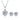 Wholesale Moissanite 0.5 CT-2.0 CT D/VVS1 Heart-Cut Pavé Halo Pendant & Stud Earrings Jewelry Set – 18K White-Gold Vermeil on 925 Silver, Chain Length 40+5cm, GRA Certified