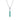 Wholesale 0.045ct Moissanite & Synthetic Emerald Sail-Bar Pendant Necklace – 18K White-Gold Vermeil on S925 Silver, Chain Length 16.54+1.18in(42+3cm), GRA Certified